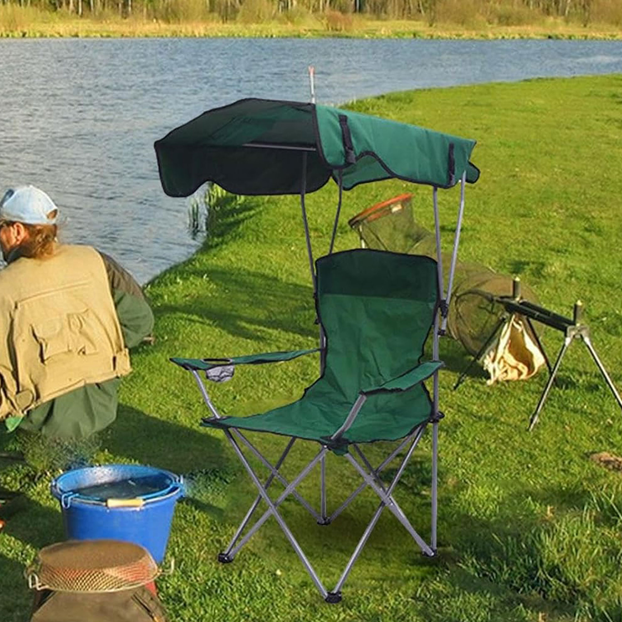 كرسي بمظله قابل للطي - الصورة 4