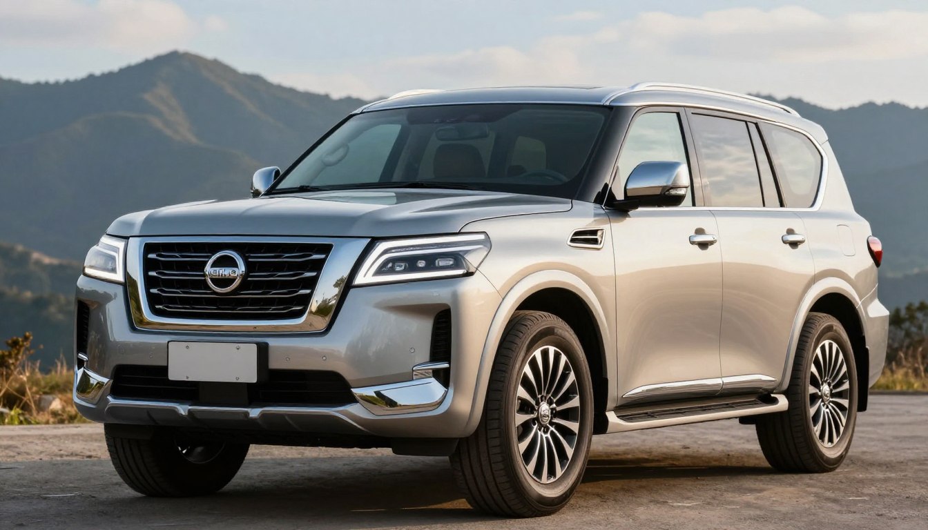 استعراض مواصفات نيسان باترول 2025 بلاتينيوم الشكل الجديد