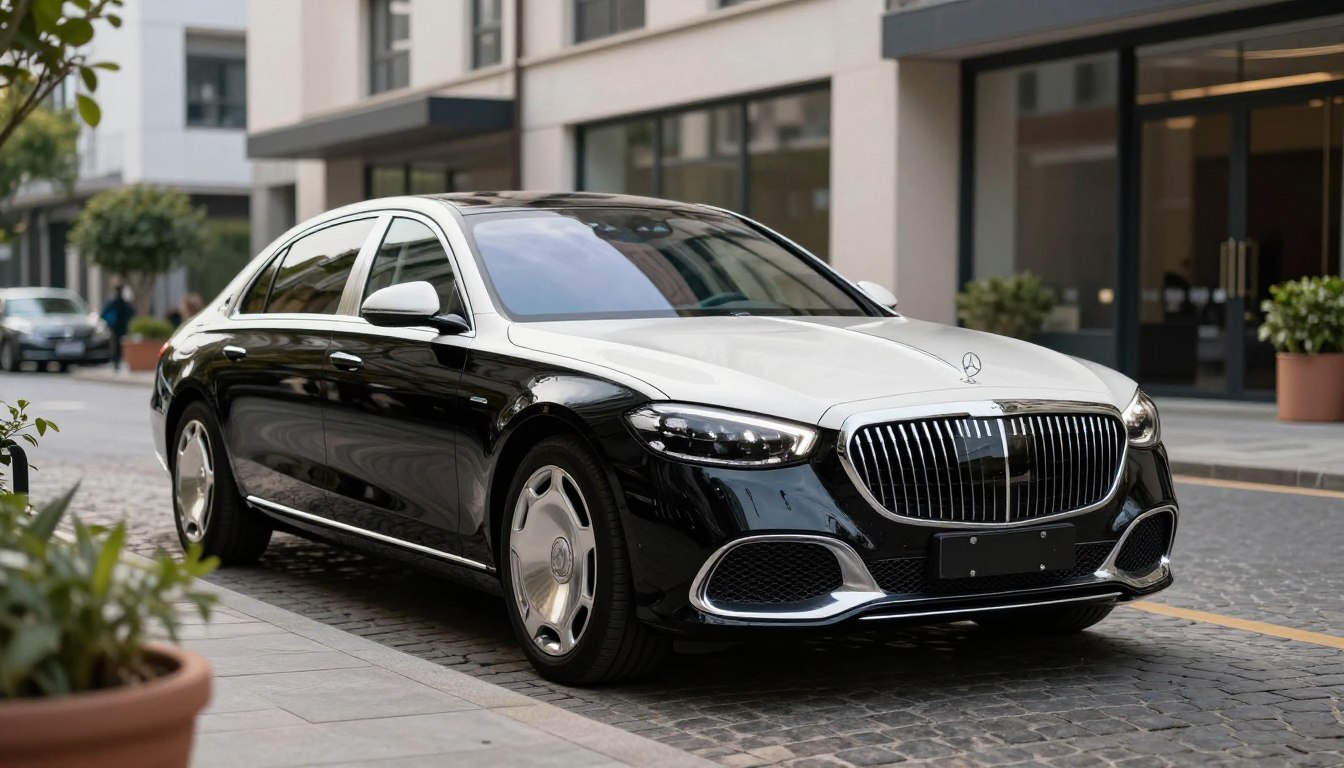 سعر مرسيدس مايباخ S680 لونين أبيض وأسود الجفالي