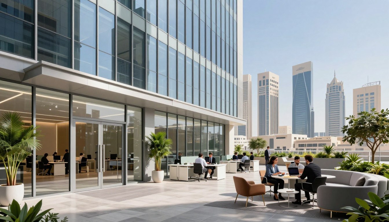 عماير مكتبية للإيجار بالكامل للشركات العالمية بالرياض