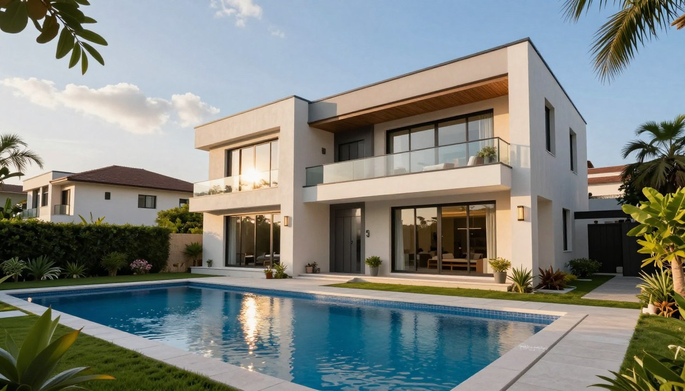 فلل للبيع حي حطين مودرن مع مسبح ومصعد