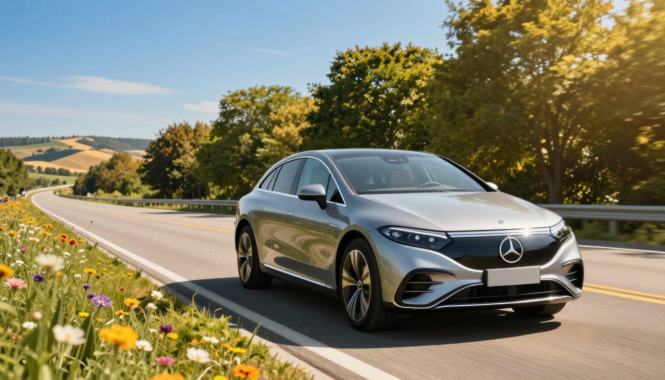 مرسيدس EQS SUV الكهربائية مدى القيادة الفعلي بالصيف