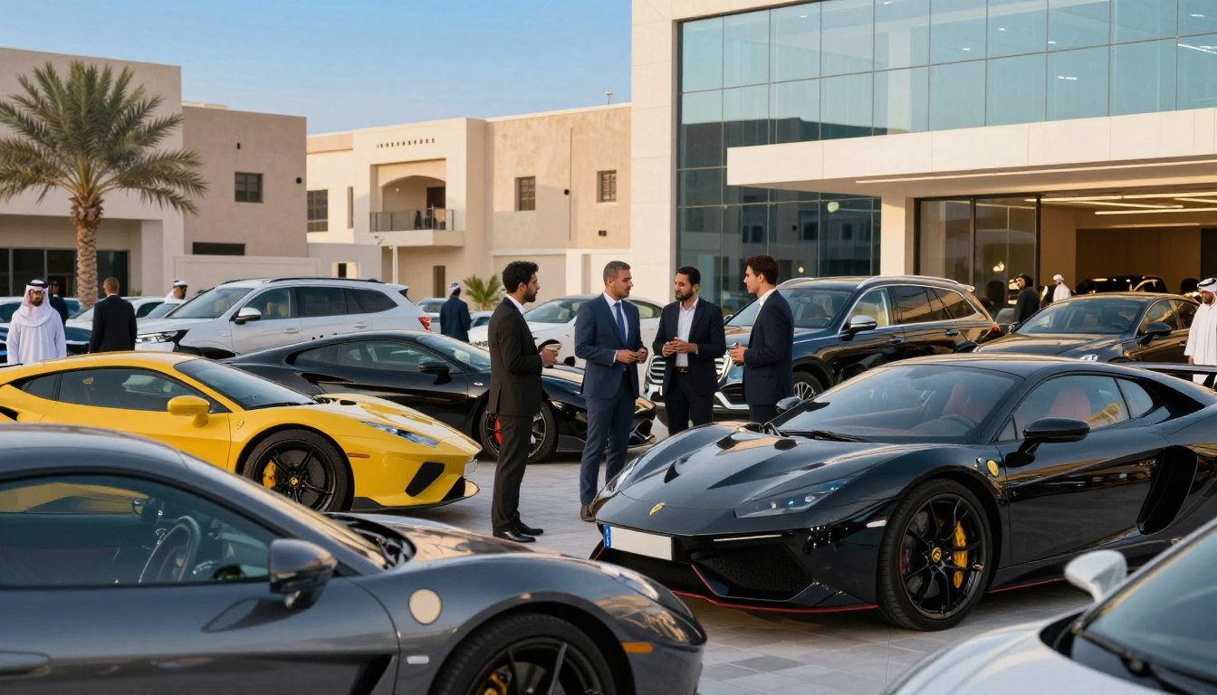 معارض سيارات النخبة في حي القيروان والملقا بالرياض