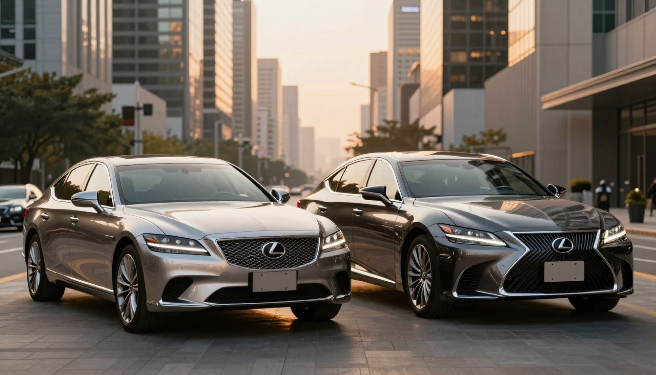 مقارنة جينيسيس G90 ليموزين مع لكزس LS500 تيتانيوم